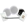 Pyle Home PHSKIT5 200-Watt 5.25-Inch Dual In-Ceiling Speaker /Volume Control/Speaker Wall Plate/Wiring Combo Speaker System