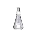 Pyrex Borosilicate Glass Narrow Mouth Erlenmeyer Flask with Standard Taper Stopper