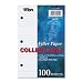 TOPS Heavyweight 20-lb. Filler Paper, 8.5 x 5.5 Inches, 0.31-Inch College Rule, 100 Sheets per Pack (62304)