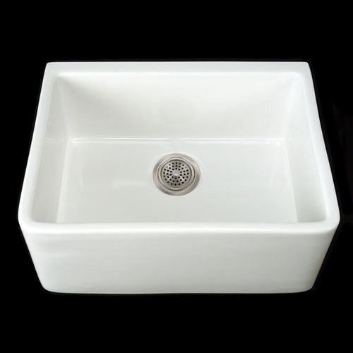 24 Kelby Single Bowl Fireclay Farmhouse Sink - Bisque