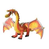 31Dd2ON3q5L. SL160  Bullyland ~ Soft Play 22 Fire Breathing Dragon with Poseable Wings, Orange