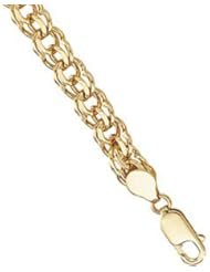 7 mm Solid Charm Bracelet 14K White 7 Inch Ch113