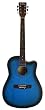 De Rosa 41 Inch BLUE Cutaway 4 EQ Acoustic Electric Guitar Includes, Pick (Free eBook & DirectlyCheap(TM) Translucent Blue Medium Guitar Pick)