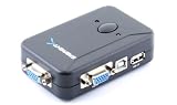 Sabrent 2-Port USB 2.0 and VGA/SVGA KVM Switch Box with 2 Sets of Cables.(KVM-USB2)