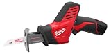 Factory-Reconditioned Milwaukee 2420-82 12-Volt Cordless M12 Lithium-Ion Hackzall Reciprocating Saw