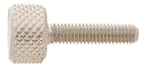 M4 x 0.70 Thd., 9mm Lg., Metric Thumb Screws, 303 Stainless Steel (1 Each)