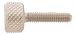 M4 x 0.70 Thd., 9mm Lg., Metric Thumb Screws, 303 Stainless Steel (1 Each)