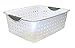 Sterilite 12-Pack Medium Ultra Basket, Open Top Plastic Storage Organizer, White - Classic Baskets for Organizing Countertops, Pantry Shelves, Kitchen Cabinets, Laundry Rooms or Home Offices
