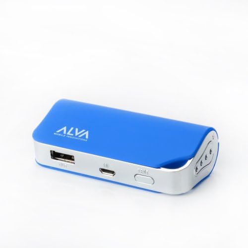 ALVA Mobile MJ-2200 Multi Juice Portable Battery Pack for Sony Erickson, Samsung, Nokia, Apple iPod/iPhone and other Micro USB Devices 200 mAh, Blue