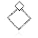 .925 Silver Fashion Art Deco Pendant w/ Diamond Chips
