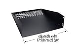 Middle Atlantic WUSS11.5 Rack Shelves Wide Unit, 50 lbs Weight Capacity, Occupies 3 Rackspaces