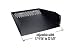 Middle Atlantic WUSS11.5 Rack Shelves Wide Unit, 50 lbs Weight Capacity, Occupies 3 R...