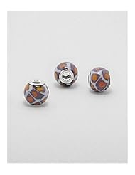 Glass Glass Beads In 92.5 Sterling Silver