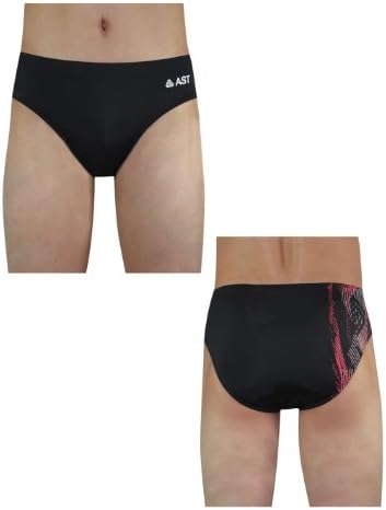 Mens Soft &amp; Comfortable Dri-Fit Bikini Brief Swim Trunks L Black