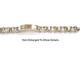 Heavy Surgical Stainless Steel Men's ID Bicycle Chain Bracelet