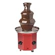 Kalorik CHM32074 Red Auger-Style Chocolate Fountain, Red Metallic