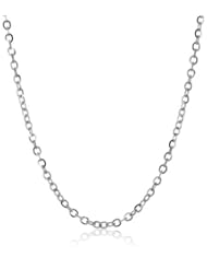 14k Gold Light Flat Oval Rolo Chain Necklace