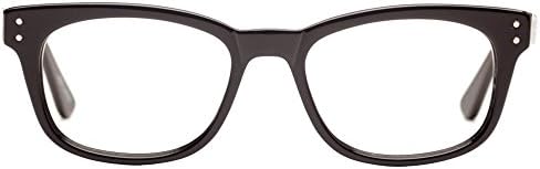 Computer Glasses by Phonetic Eyewear Babbit in Black with Blue Light Protection