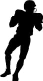 Football Player Quarterback Pass Vinyl Wall Art Decal