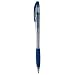 New , Bic Atlantis Ball Pen Cushion Grip Broad 1.2mm Tip 0.8mm Line Blue Ref 837387 [Pack 12]