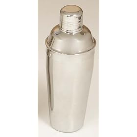 Silver Steel Cocktail Shaker Martini 10 by Wild Orchid