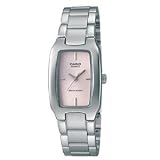 Casio 3-Hand Casual Ladies Analog Watch (Silver/Pink)