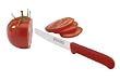Messermeister 4-1/2-Inch Red Serrated Tomato Knife with Matching Sheath