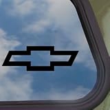 CHEVROLET CHEVY BOWTIE Black Decal Truck Window Sticker 