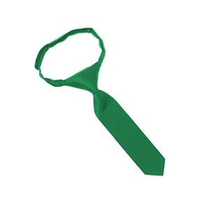 Solid Color 8 Inch Infant Pretied Tie - Kelly Green
