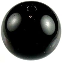 Black Round Plastic Opaque Beads (50 pcs). 10mm 030402