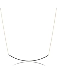 Kismet by Milka Black Diamond Long Bar Necklace