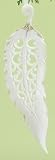 7 Holiday Traditions Porcelain Guardian Angel Feather Christmas Ornament