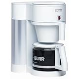 New BUNN NHBX-W Brewer-947 W-1.56 quart-10 Cup-White Stainless steel tank