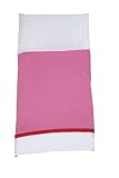 Nautica Kids Melanie Full Bed Skirt, Pink/White