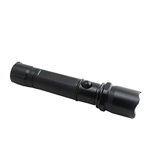 Adjustable Zoom Handheld Cree 400 Lumens 3W Led Outdoor Flashlight Torch Lamp Torch with Rechargeable Battery Compass for Traveling Fishing Hiking Fishing