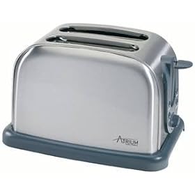 Automatic 2 slice Toaster stainless steel from ATRIUM Germany