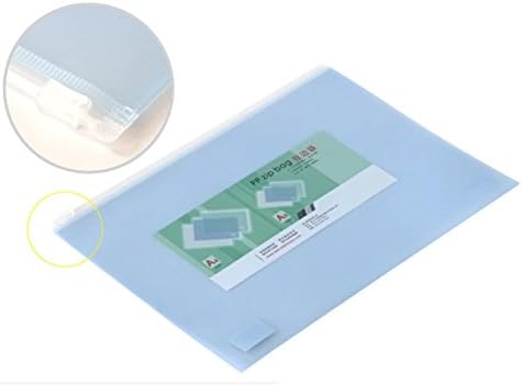 EasyPAG Plastic Slider Zip Lock Bags Files Holder for A4 Paper 10 PCs ,Green