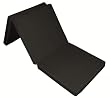 G�stebett, Klappmatratze, Faltmatratze - zusammenklappbar, faltbar, Farbe: schwarz (195x65cm)