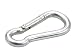 Sports : Karabiner Karabinerhaken mit Knick verzinkt 50mm L&auml;nge