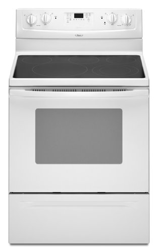 Whirlpool WFE371LVQ White WhirlpoolR 30 in. Self-Cleaning Freestanding Electric Range