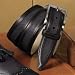 Two-Toned Perforation Italian Leather Belt
