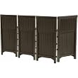 Suncast FSW4423 4 Panel Resin Wicker Outdoor Screen