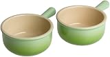 Le Creuset Stoneware French Onion Soup (set of 2), Kiwi