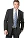 MATERIAL LONDON 2 BUTTON GREY PLAID SEERSUCKER BLAZER, 46R