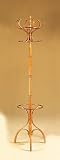 Oak Finish Wood Coat/Tie Rack/Hat Stand in Traditional Style