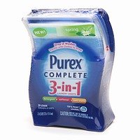 Purex® Complete 3-in-1 Laundry Dispenser with 20 Sheets, Spring Oasis Scent, All in One Detergent and Softener and Anti-static Sheet