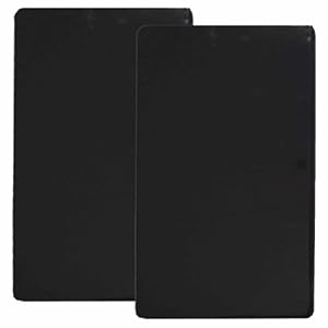 Reston Lloyd Rectangular Stove Burner Covers Set of 2 Black