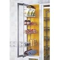 Kitchen & Pantry Organizer Baskets - 6" wide baskets (Chrome) (18.9"l x 5.9"w x 47.87"h)