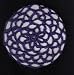 Dark Violet Hair Net Crocheted Hair Bun Cover- LARGE