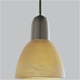 Progress Lighting P5132-20ST Antique Bronze / Topaz Alabaster Swirl Everlume Contemporary / Modern Single Light Down Lighting LED Mini Pendant from the Everlume Collection